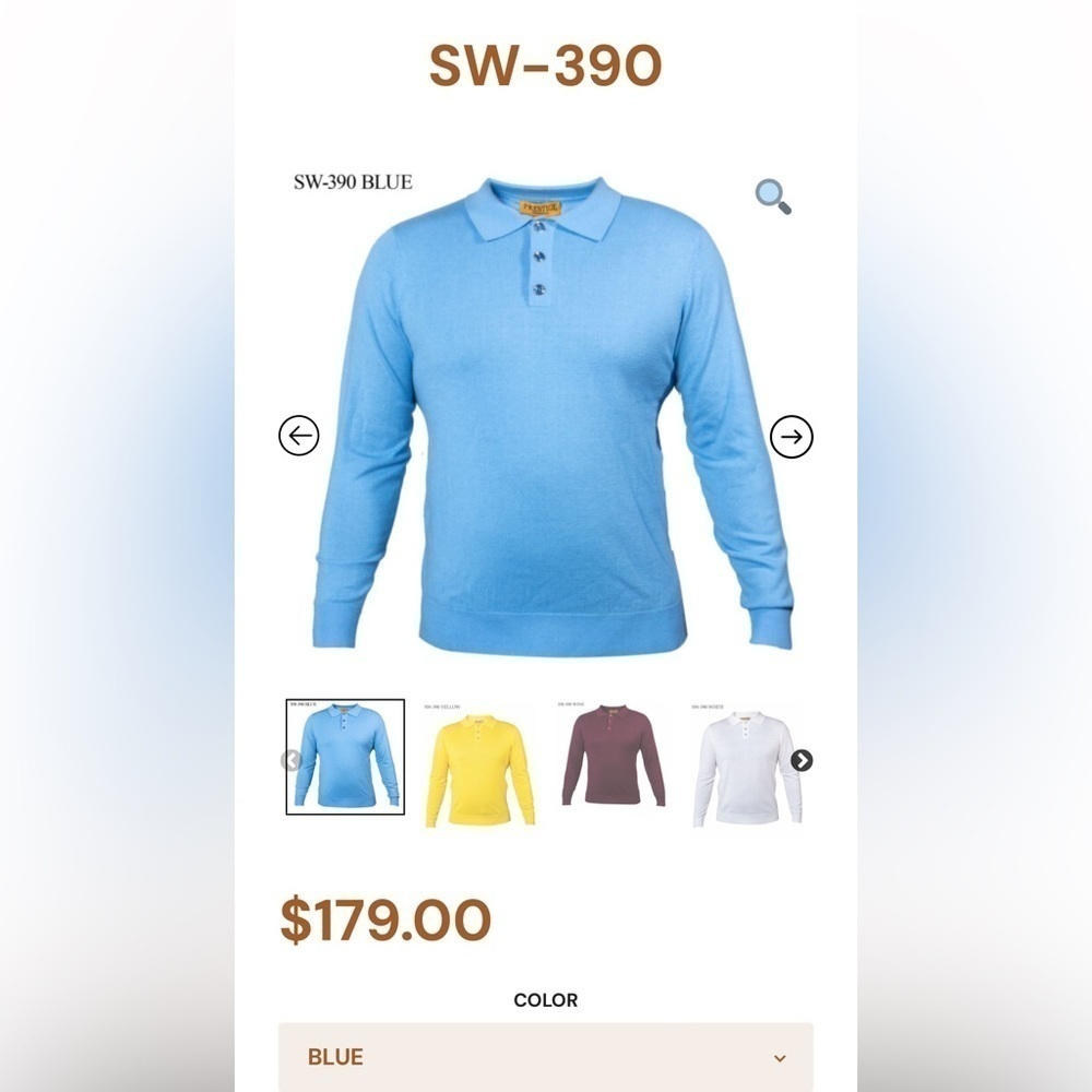 VTG Prestige Original SW-390 Men’s Pullover Sweater Wool Viscose Blend XL Blue - Picture 3 of 10